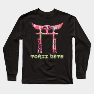 Torii Traditional Japanese Gate Buddhist Symbol 49 Long Sleeve T-Shirt